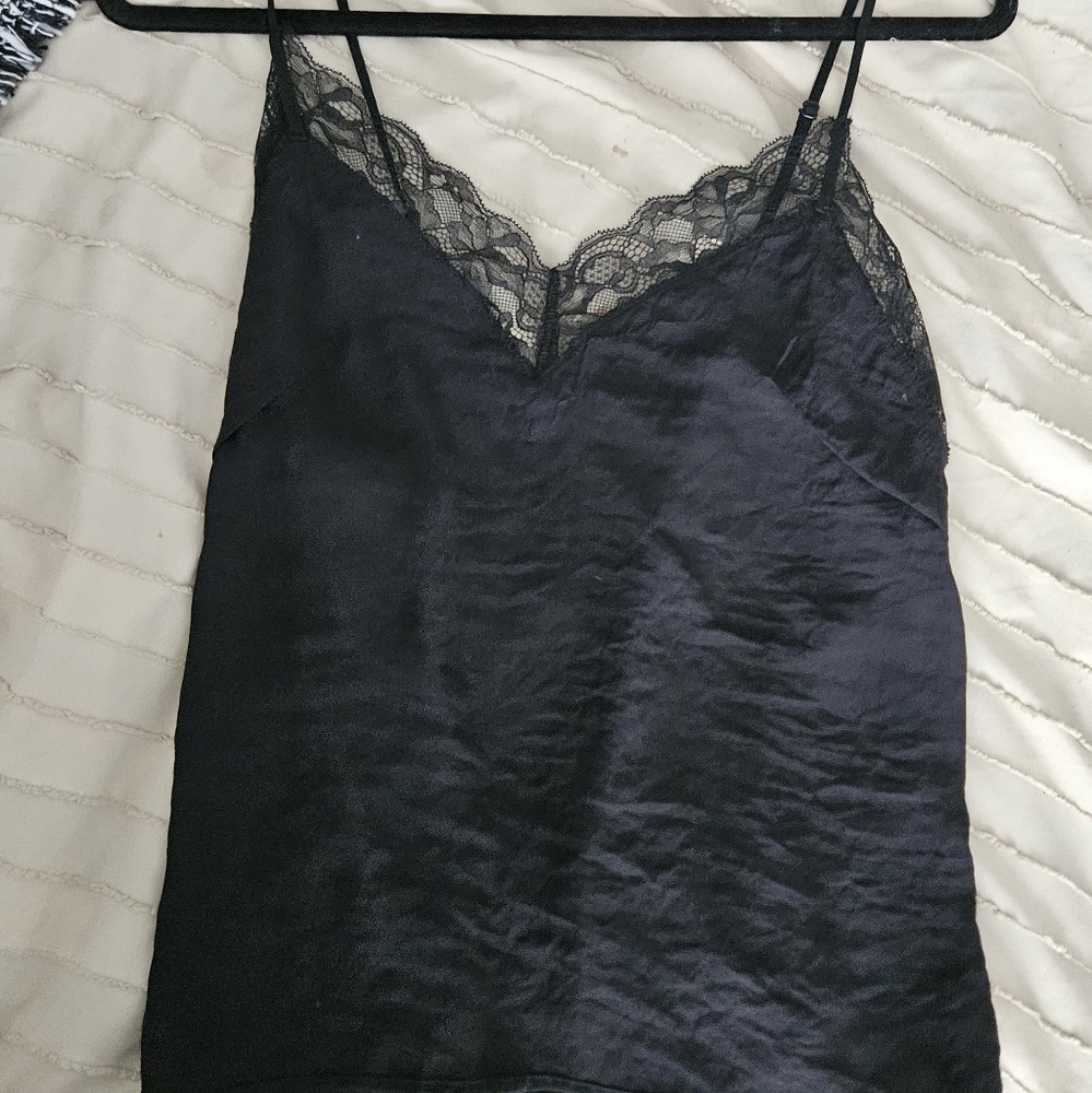 ***5 FOR $50*** h&m lace trim satin tank